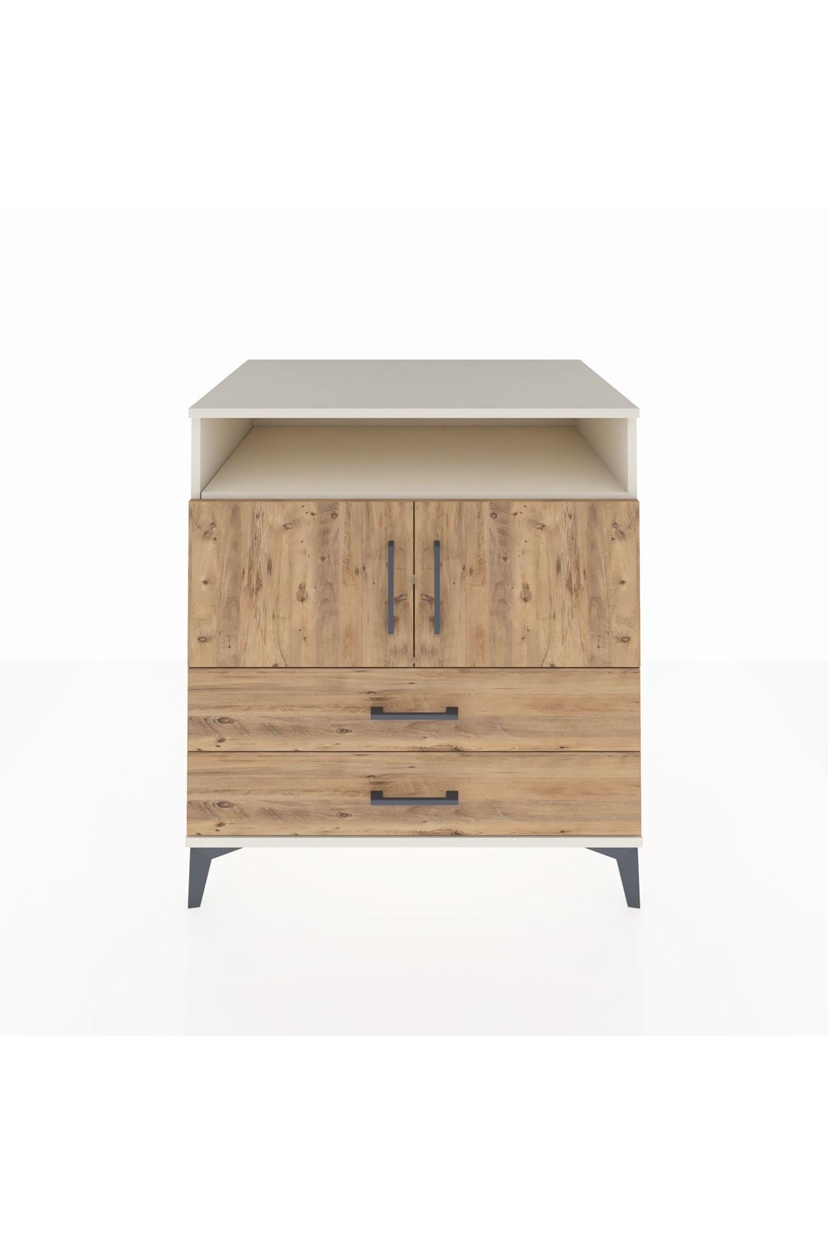 Kronos Şifonyer 3 Raflı 2 Çekmeceli 2 Kapaklı 88x59x96 - S70M039V3C