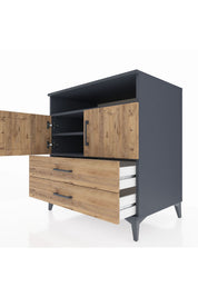 Kronos Şifonyer 3 Raflı 2 Çekmeceli 2 Kapaklı 88x59x96 - S70M039V6C
