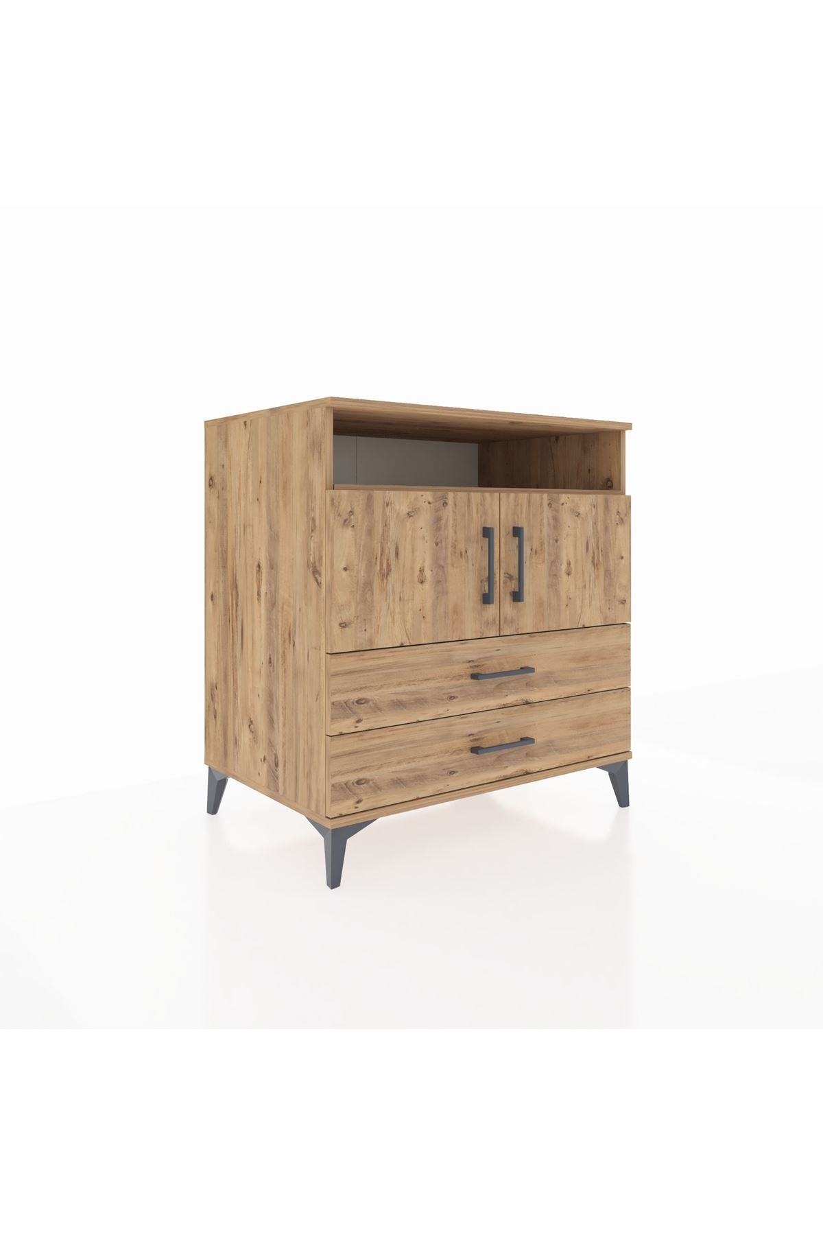 Kronos Şifonyer 3 Raflı 2 Çekmeceli 2 Kapaklı 88x59x96 - S70M039V9C
