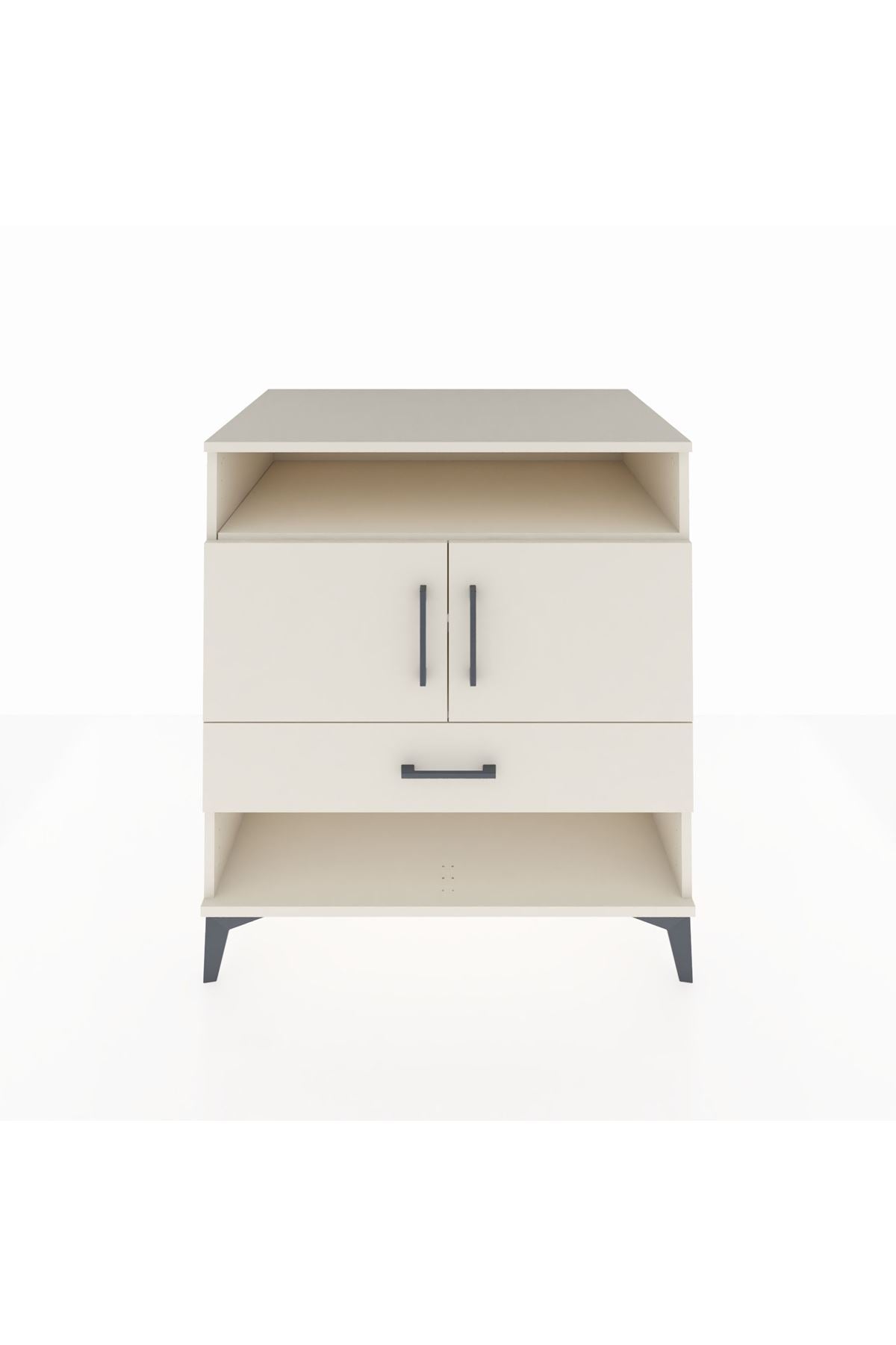 Kronos Şifonyer 3 Raflı Tek Çekmeceli 2 Kapaklı 88x59x96 - S70M040V1C