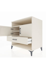 Kronos Şifonyer 3 Raflı Tek Çekmeceli 2 Kapaklı 88x59x96 - S70M040V1C