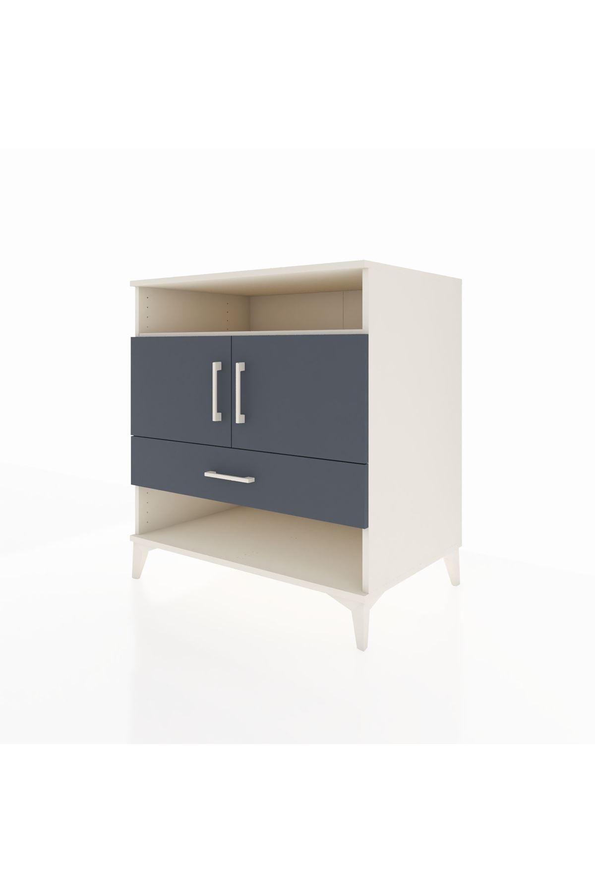 Kronos Şifonyer 3 Raflı Tek Çekmeceli 2 Kapaklı 88x59x96 - S70M040V2C