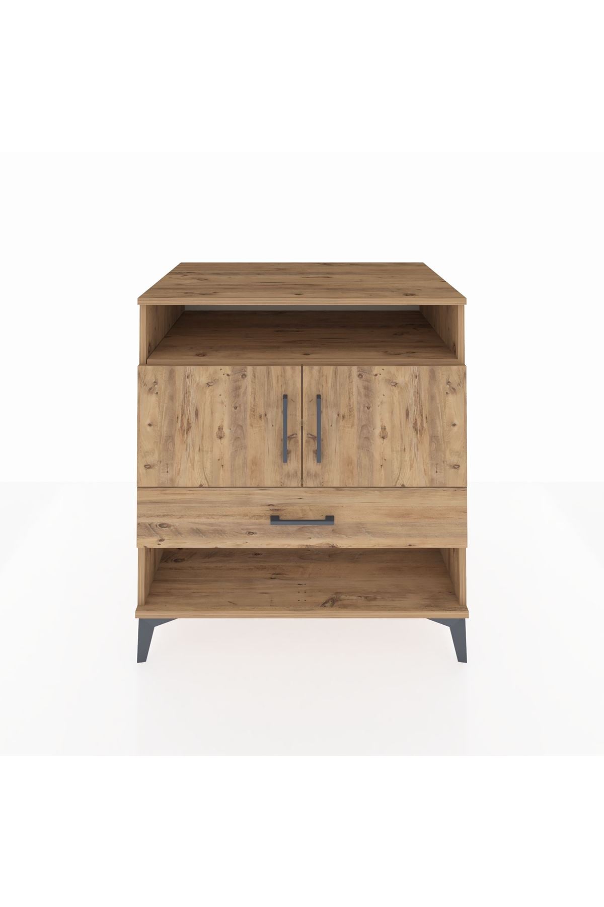 Kronos Şifonyer 3 Raflı Tek Çekmeceli 2 Kapaklı 88x59x96 - S70M040V9C