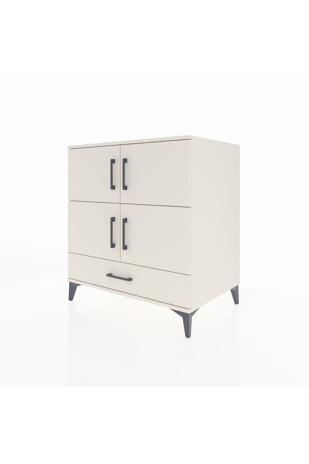Kronos Şifonyer 4 Raflı Tek Çekmeceli 4 Kapaklı 88x59x96 - S70M041V1C