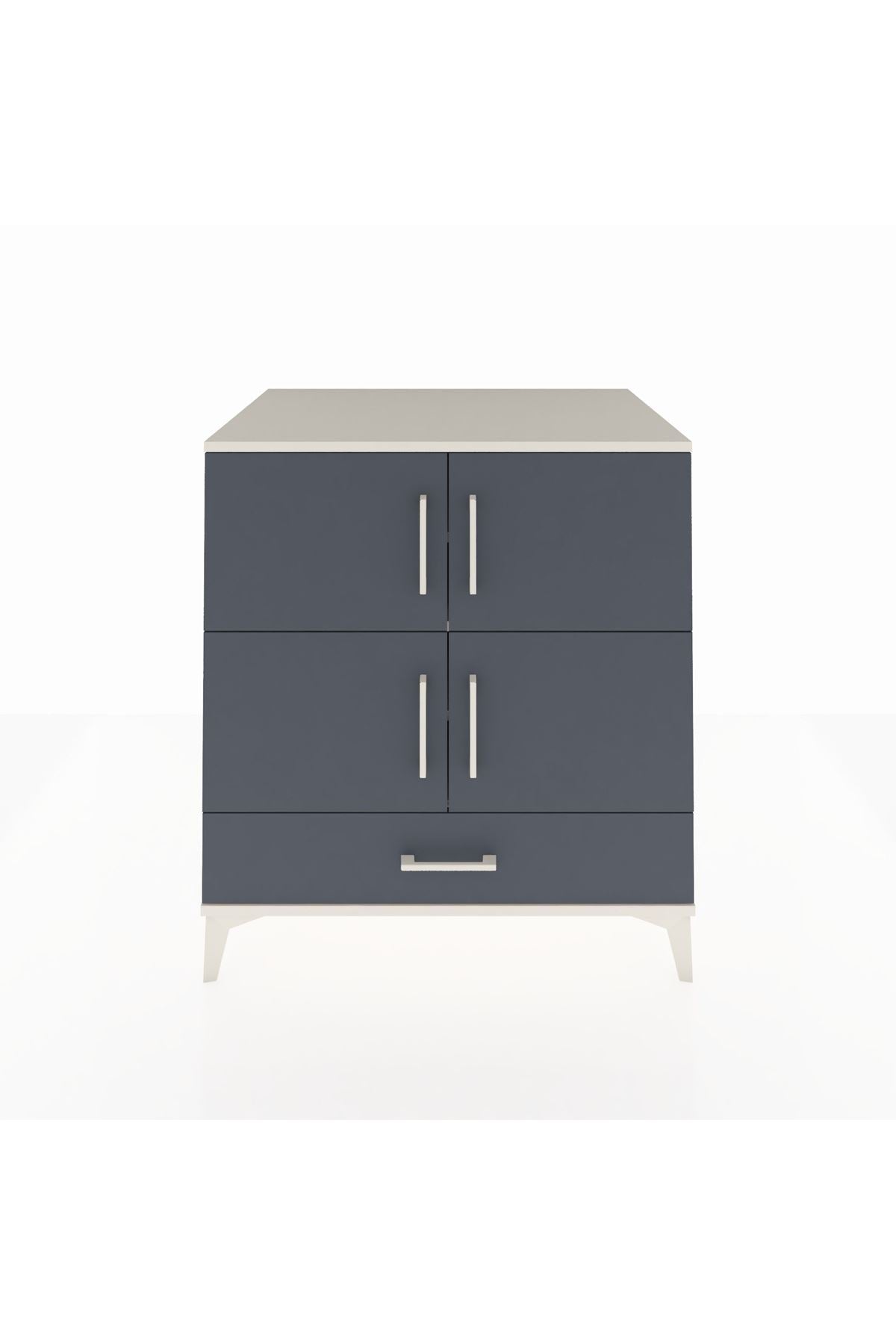 Kronos Şifonyer 4 Raflı Tek Çekmeceli 4 Kapaklı 88x59x96 - S70M041V2C