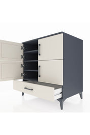 Kronos Şifonyer 4 Raflı Tek Çekmeceli 4 Kapaklı 88x59x96 - S70M041V4C