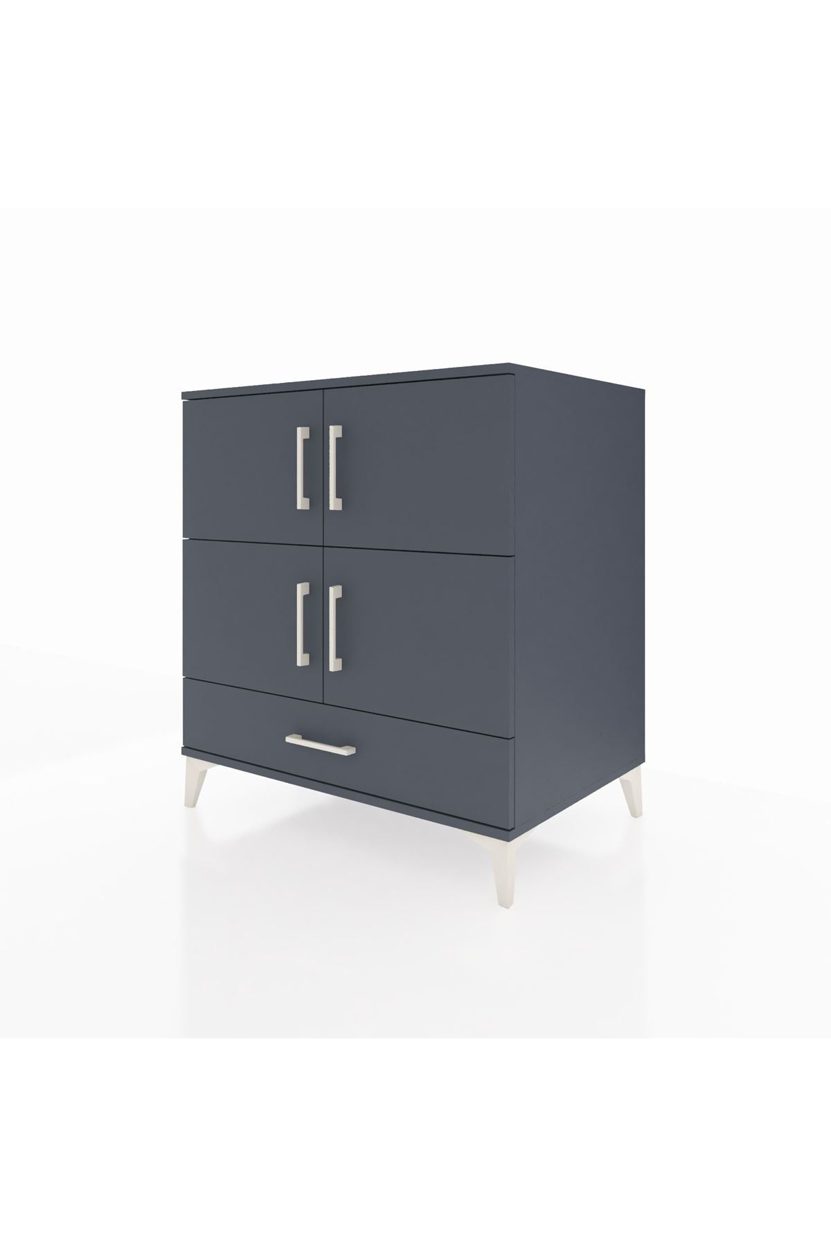 Kronos Şifonyer 4 Raflı Tek Çekmeceli 4 Kapaklı 88x59x96 - S70M041V5C