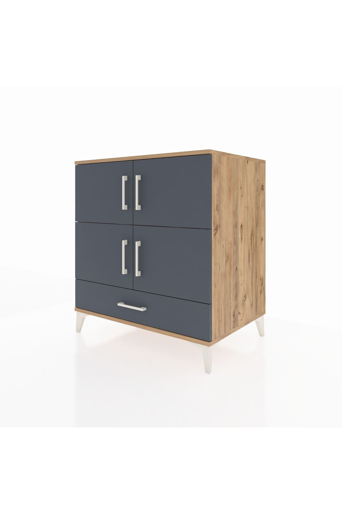 Kronos Şifonyer 4 Raflı Tek Çekmeceli 4 Kapaklı 88x59x96 - S70M041V8C