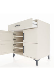 Kronos Şifonyer 3 Raflı Tek Çekmeceli 4 Kapaklı 88x59x96 - S70M043V1C