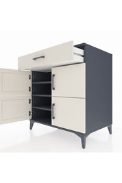 Kronos Şifonyer 3 Raflı Tek Çekmeceli 4 Kapaklı 88x59x96 - S70M043V4C
