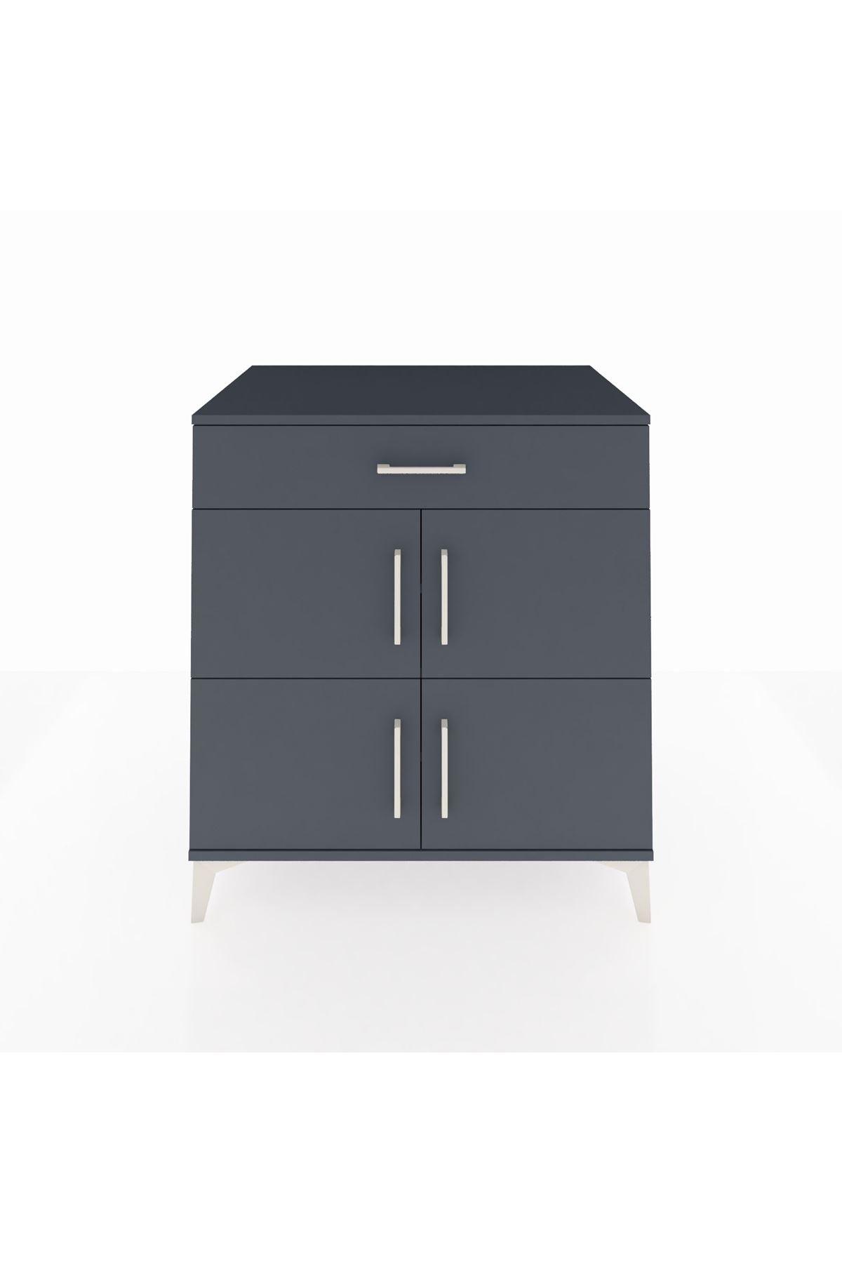 Kronos Şifonyer 3 Raflı Tek Çekmeceli 4 Kapaklı 88x59x96 - S70M043V5C