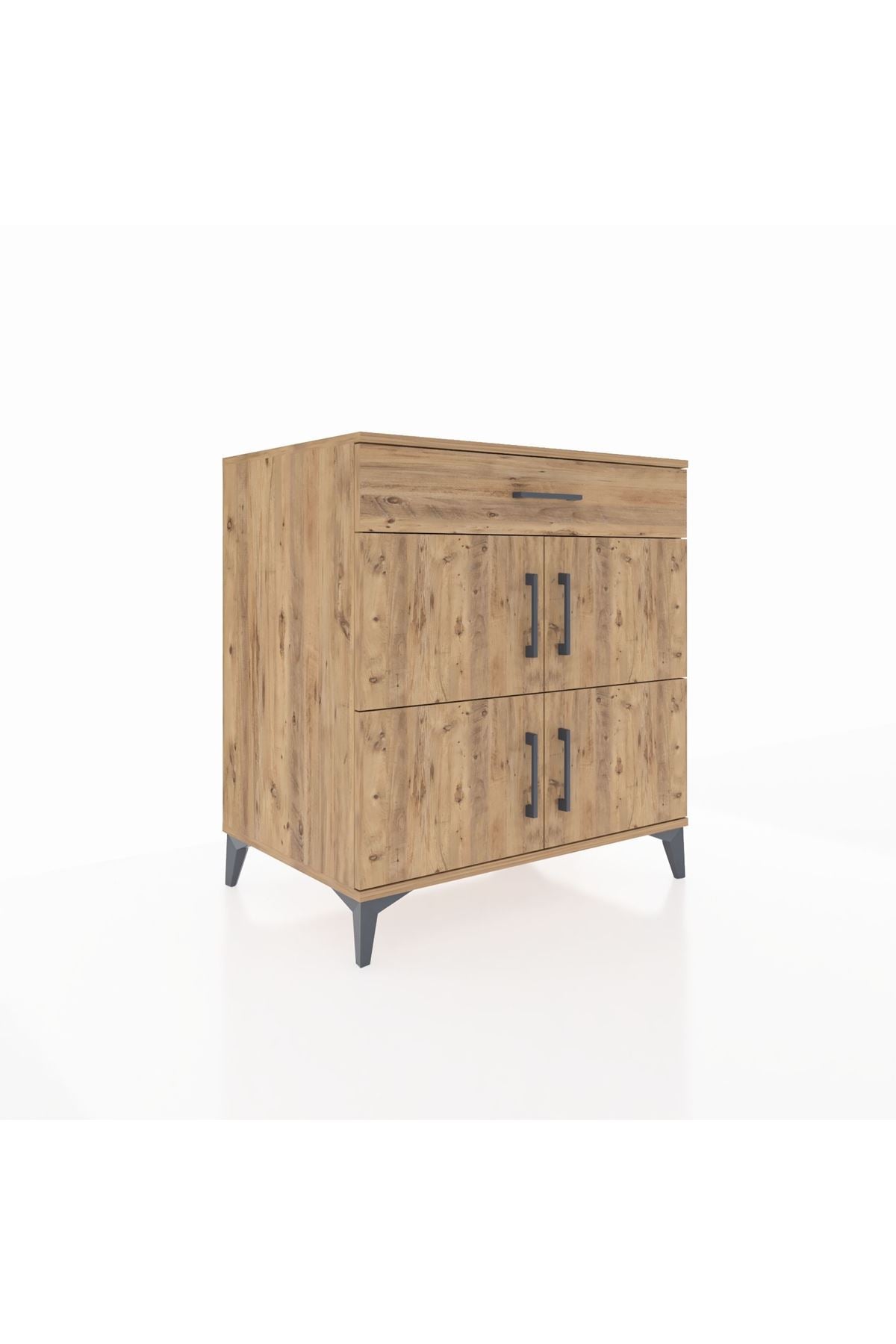 Kronos Şifonyer 3 Raflı Tek Çekmeceli 4 Kapaklı 88x59x96 - S70M043V9C