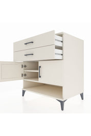 Kronos Şifonyer 2 Raflı 2 Çekmeceli 2 Kapaklı 88x59x96 - S70M046V1C