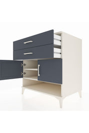 Kronos Şifonyer 2 Raflı 2 Çekmeceli 2 Kapaklı 88x59x96 - S70M046V2C