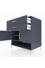 Kronos Şifonyer 2 Raflı 2 Çekmeceli 2 Kapaklı 88x59x96 - S70M046V5C