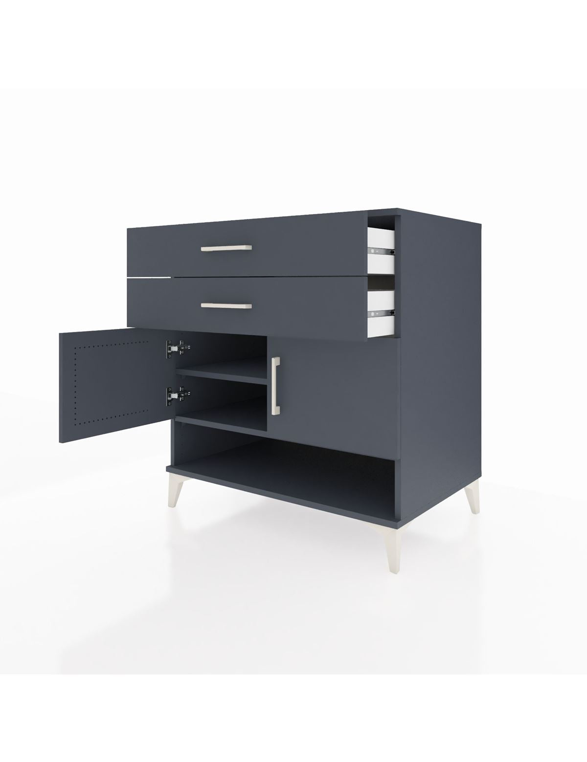 Kronos Şifonyer 2 Raflı 2 Çekmeceli 2 Kapaklı 88x59x96 - S70M046V5C