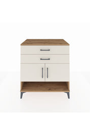 Kronos Şifonyer 2 Raflı 2 Çekmeceli 2 Kapaklı 88x59x96 - S70M046V7C