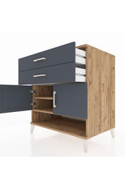 Kronos Şifonyer 2 Raflı 2 Çekmeceli 2 Kapaklı 88x59x96 - S70M046V8C