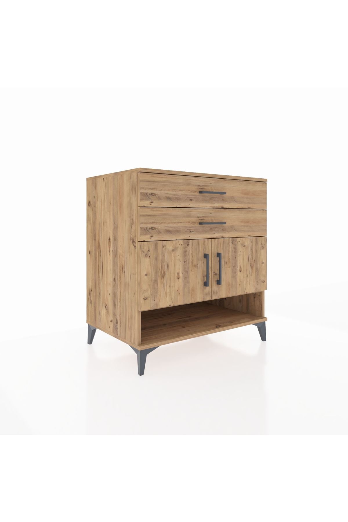 Kronos Şifonyer 2 Raflı 2 Çekmeceli 2 Kapaklı 88x59x96 - S70M046V9C