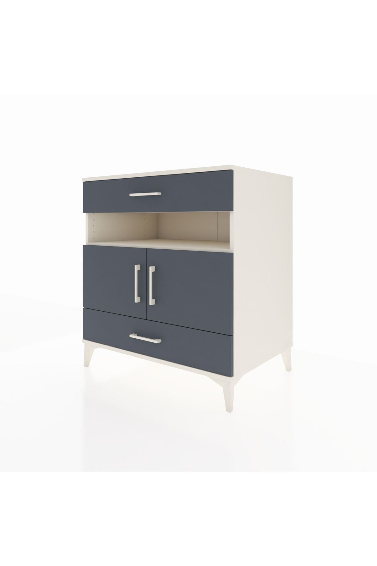 Kronos Şifonyer 2 Raflı 2 Çekmeceli 2 Kapaklı 88x59x96 - S70M047V2C