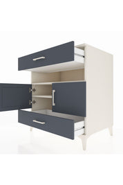 Kronos Şifonyer 2 Raflı 2 Çekmeceli 2 Kapaklı 88x59x96 - S70M047V2C