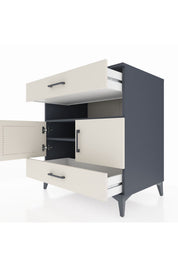 Kronos Şifonyer 2 Raflı 2 Çekmeceli 2 Kapaklı 88x59x96 - S70M047V4C