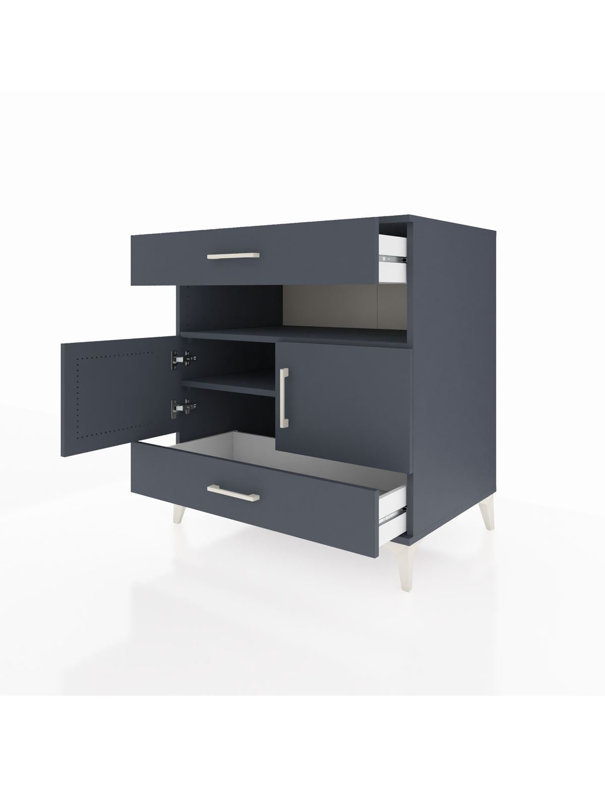 Kronos Şifonyer 2 Raflı 2 Çekmeceli 2 Kapaklı 88x59x96 - S70M047V5C