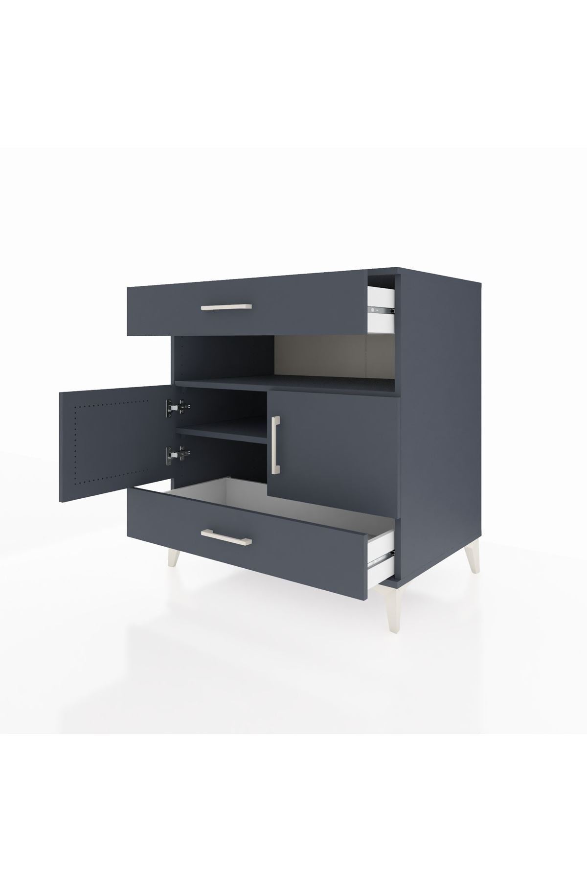 Kronos Şifonyer 2 Raflı 2 Çekmeceli 2 Kapaklı 88x59x96 - S70M047V5C