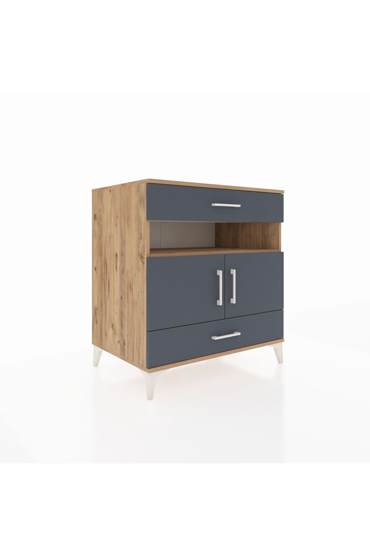 Kronos Şifonyer 2 Raflı 2 Çekmeceli 2 Kapaklı 88x59x96 - S70M047V8C