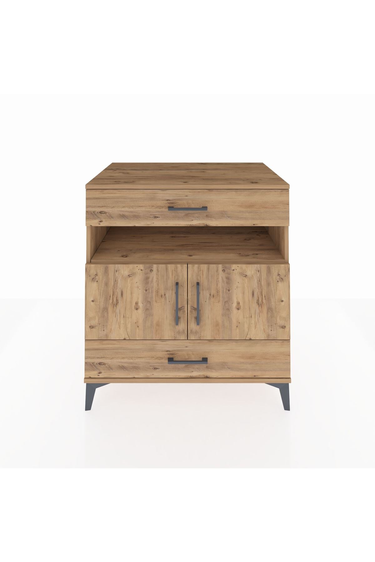Kronos Şifonyer 2 Raflı 2 Çekmeceli 2 Kapaklı 88x59x96 - S70M047V9C