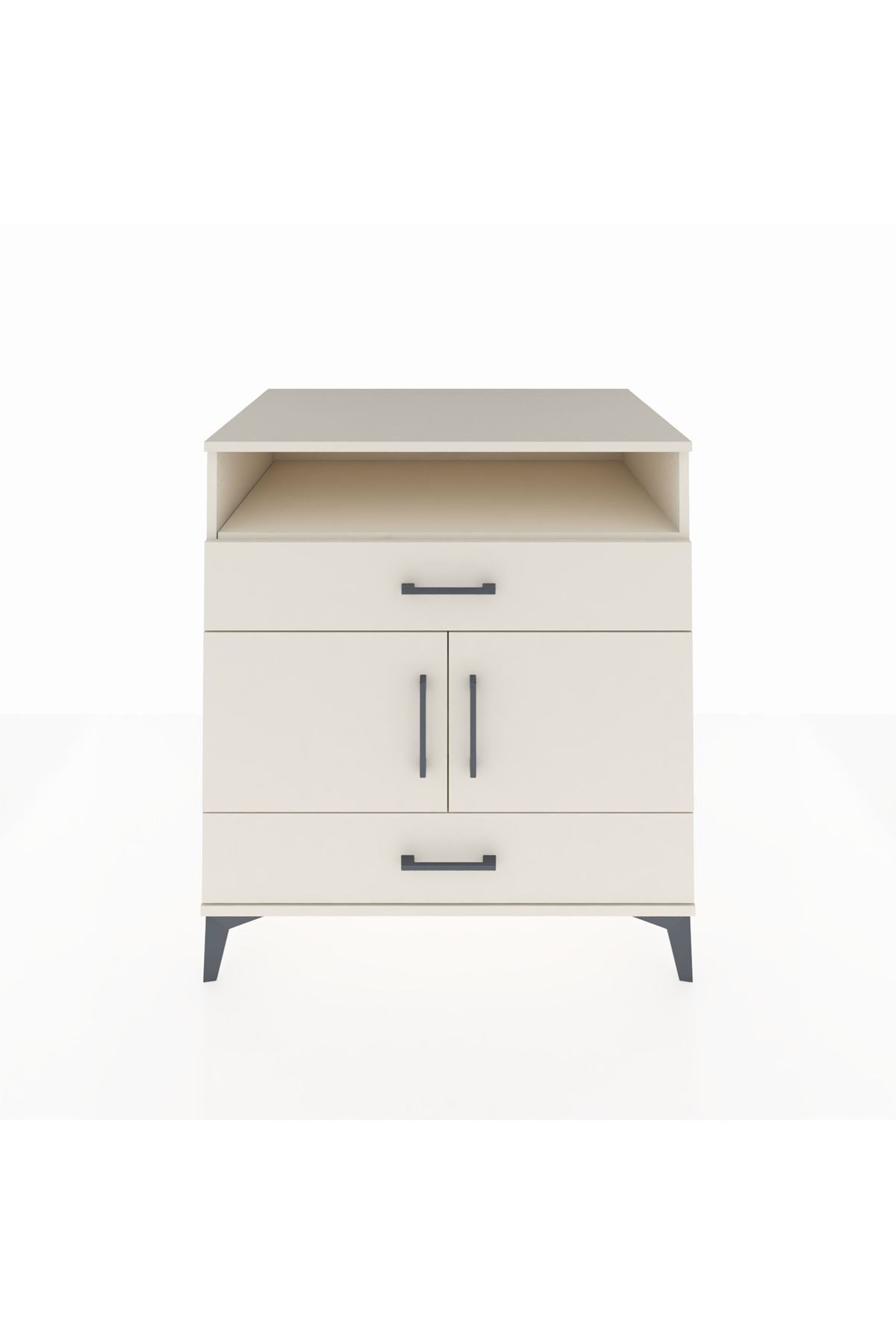 Kronos Şifonyer 2 Raflı 2 Çekmeceli 2 Kapaklı 88x59x96 - S70M048V1C