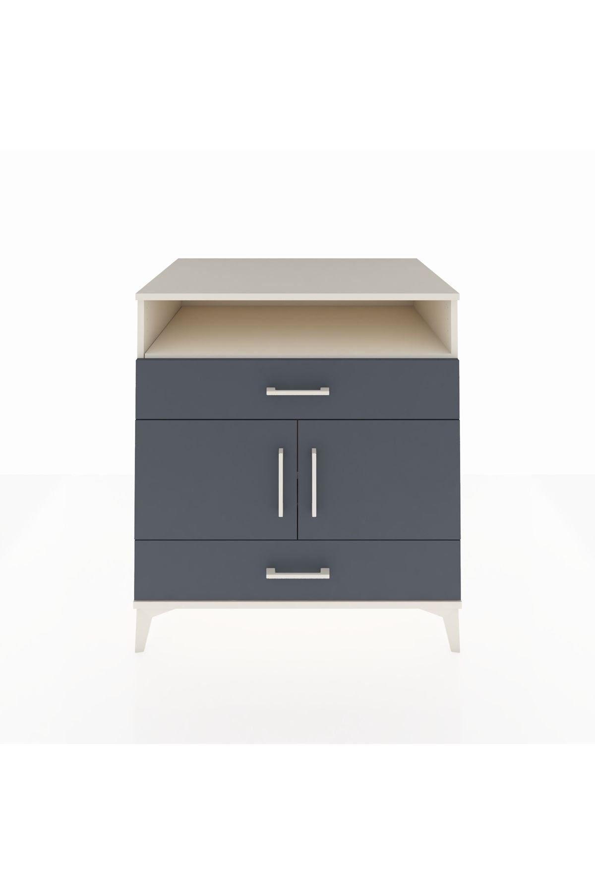 Kronos Şifonyer 2 Raflı 2 Çekmeceli 2 Kapaklı 88x59x96 - S70M048V2C