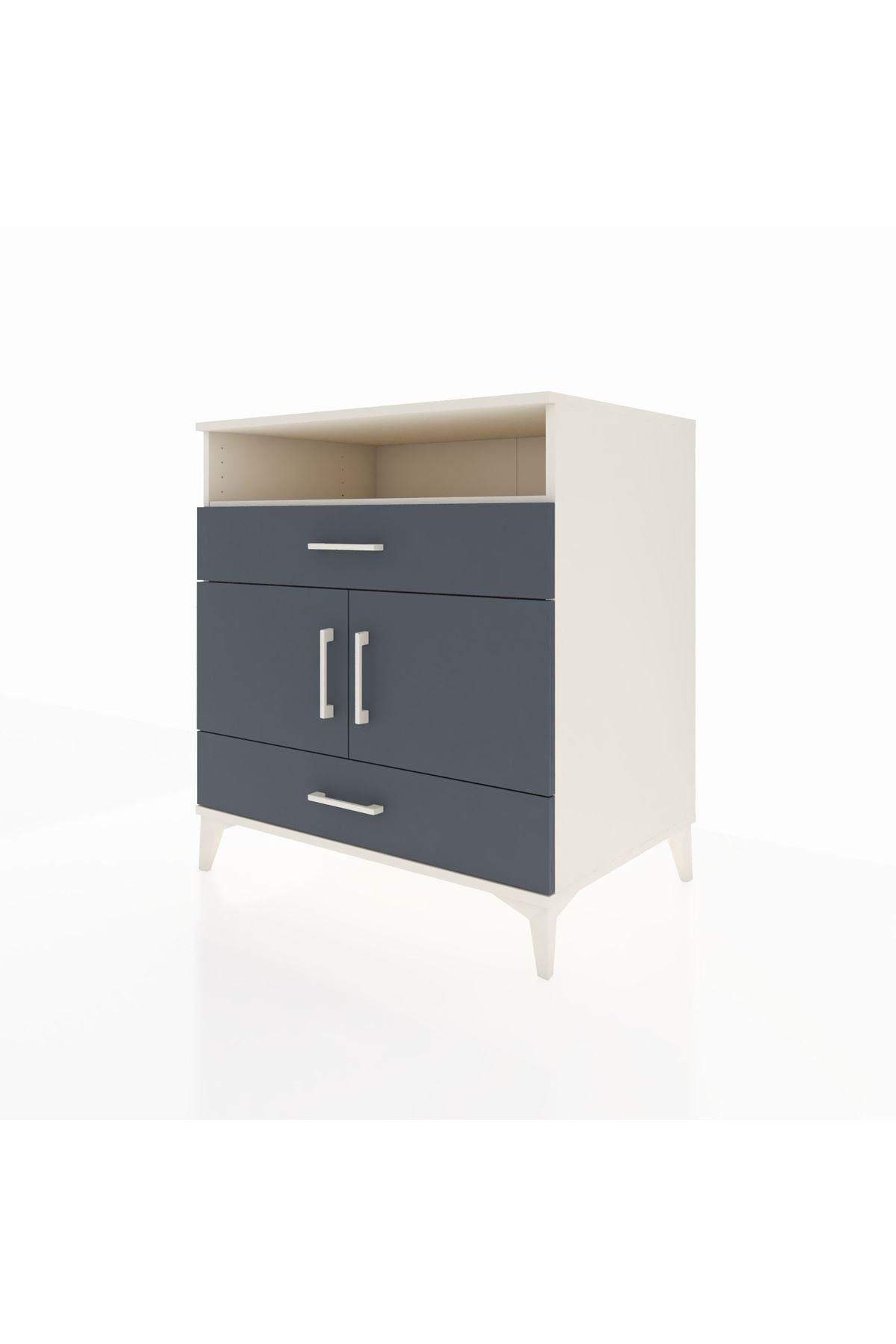 Kronos Şifonyer 2 Raflı 2 Çekmeceli 2 Kapaklı 88x59x96 - S70M048V2C