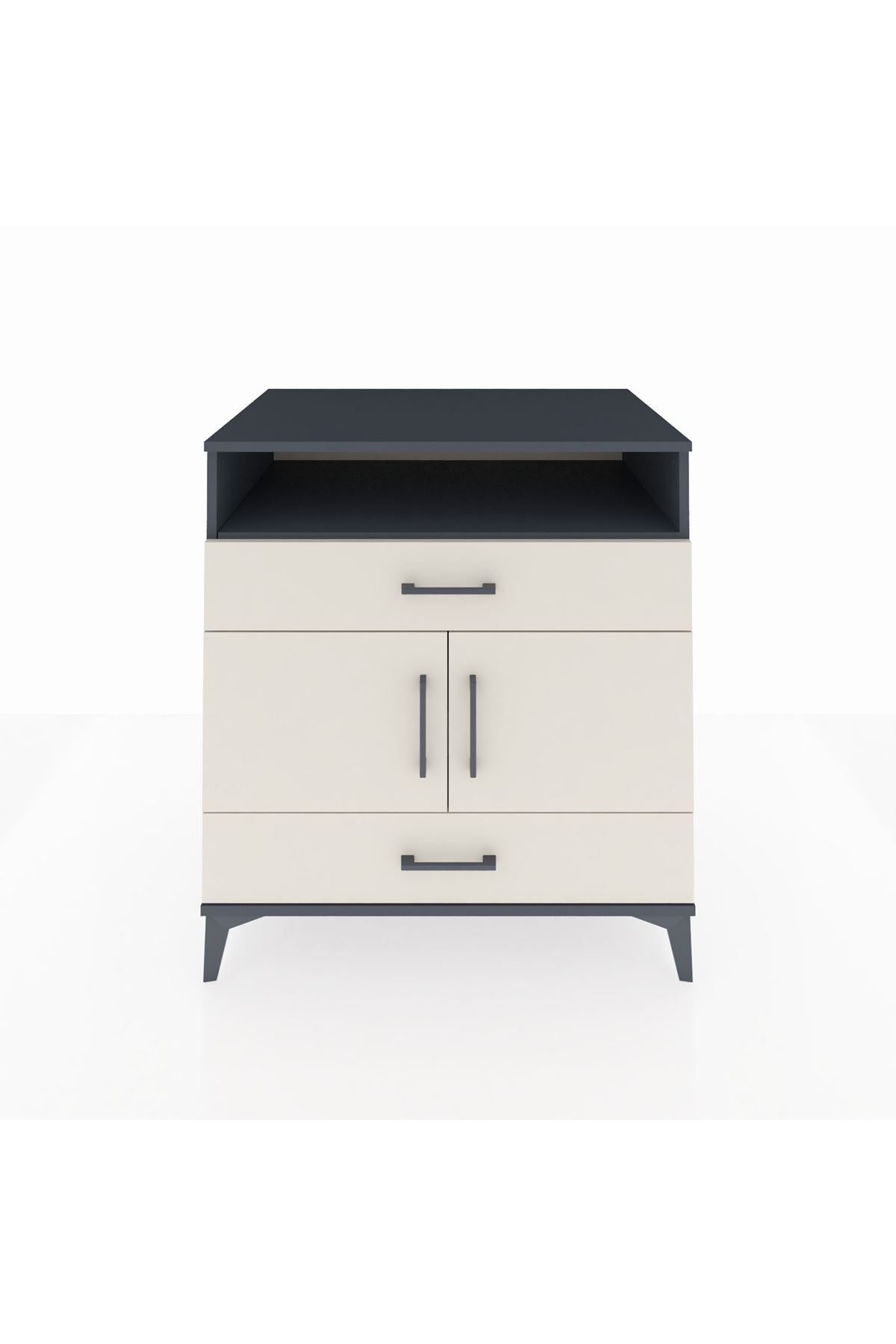 Kronos Şifonyer 2 Raflı 2 Çekmeceli 2 Kapaklı 88x59x96 - S70M048V4C