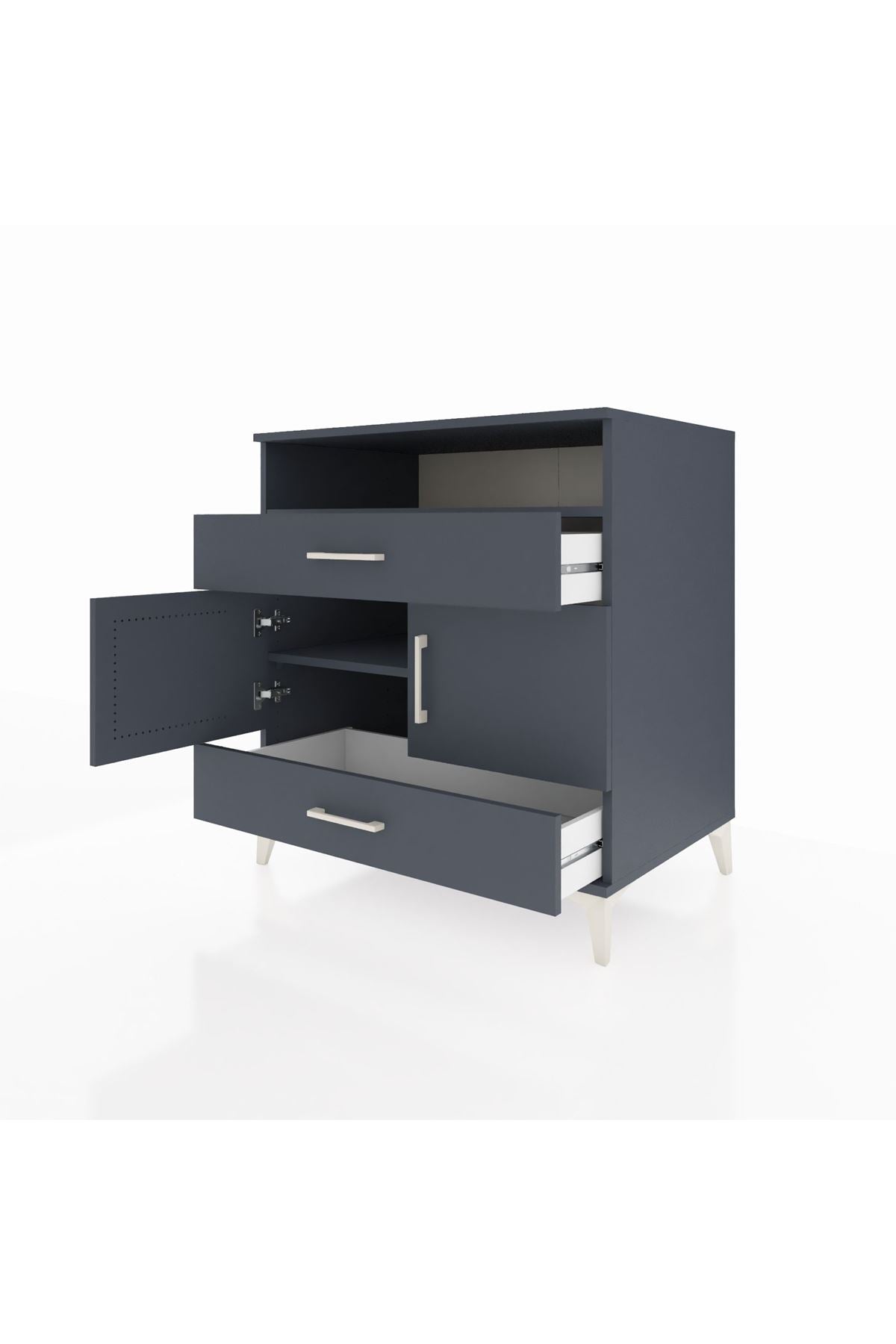 Kronos Şifonyer 2 Raflı 2 Çekmeceli 2 Kapaklı 88x59x96 - S70M048V5C