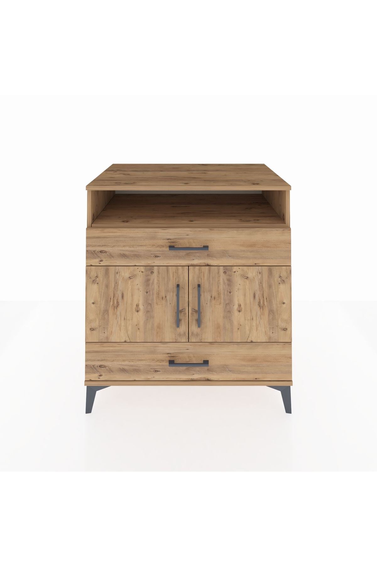 Kronos Şifonyer 2 Raflı 2 Çekmeceli 2 Kapaklı 88x59x96 - S70M048V9C