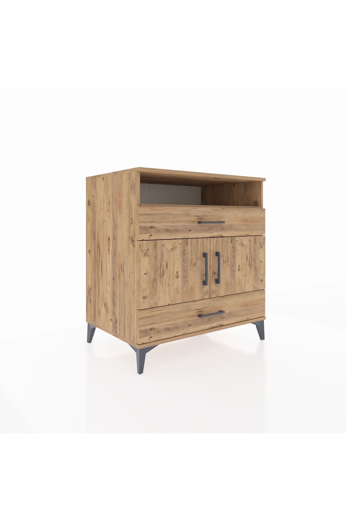 Kronos Şifonyer 2 Raflı 2 Çekmeceli 2 Kapaklı 88x59x96 - S70M048V9C