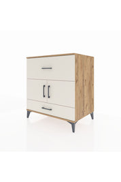 Kronos Şifonyer Tek Raflı 2 Çekmeceli 2 Kapaklı 88x59x96 - S70M049V7C