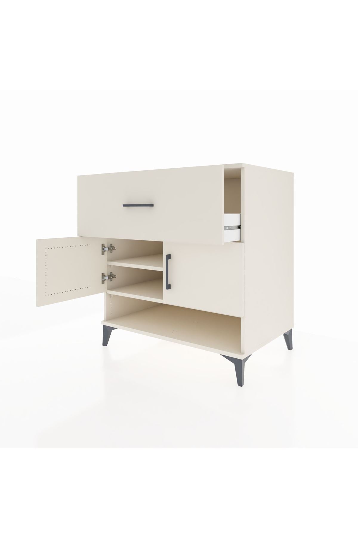 Kronos Şifonyer 2 Raflı Tek Çekmeceli 2 Kapaklı 88x59x96 - S70M050V1C