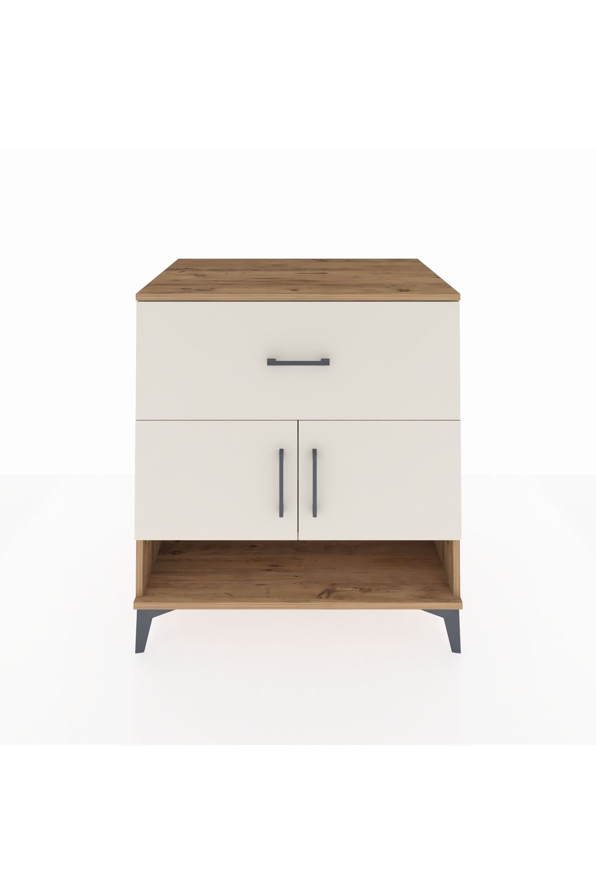 Kronos Şifonyer 2 Raflı Tek Çekmeceli 2 Kapaklı 88x59x96 - S70M050V7C