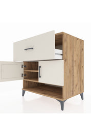 Kronos Şifonyer 2 Raflı Tek Çekmeceli 2 Kapaklı 88x59x96 - S70M050V7C