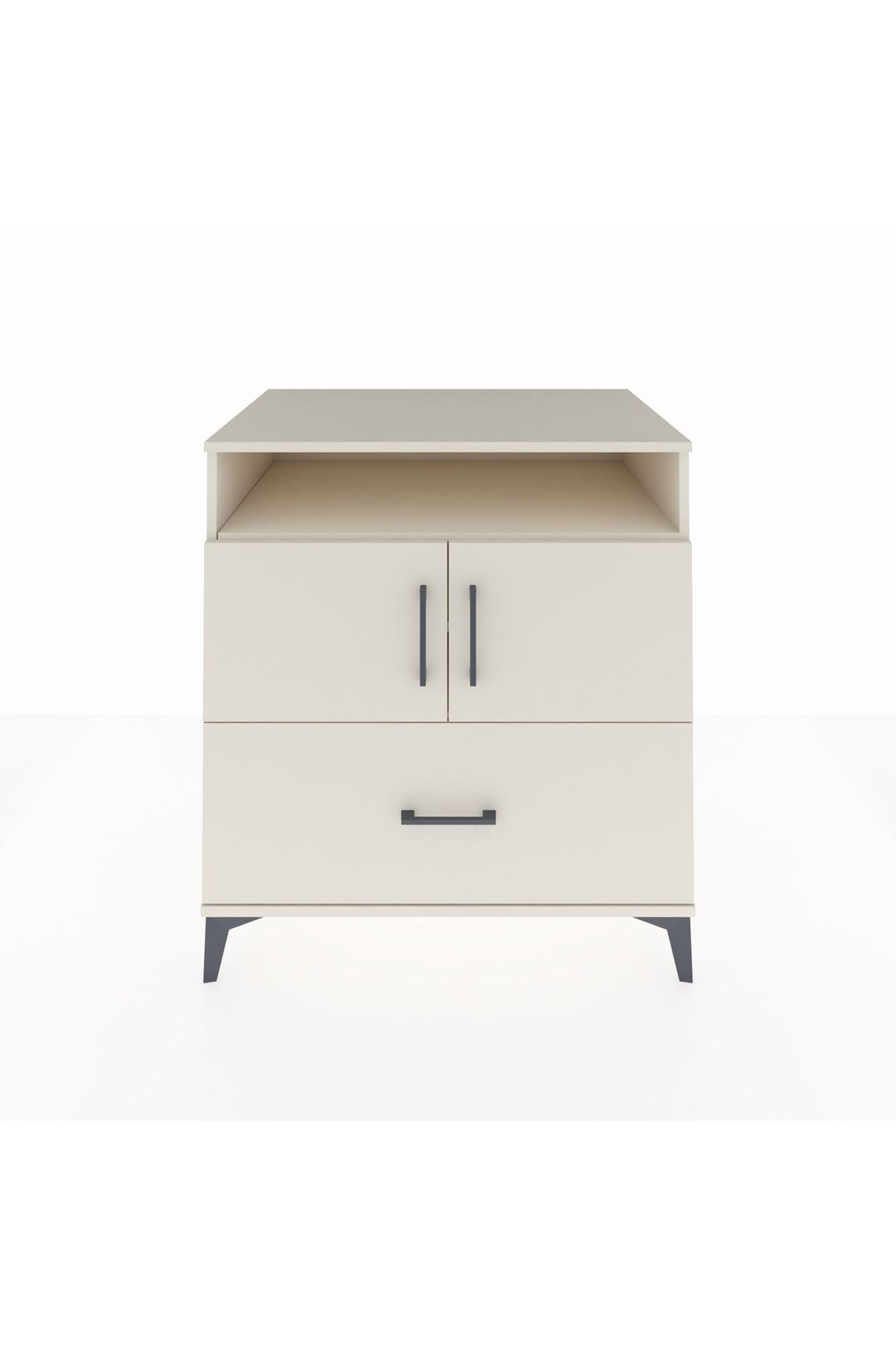 Kronos Şifonyer 3 Raflı Tek Çekmeceli 2 Kapaklı 88x59x96 - S70M051V1C