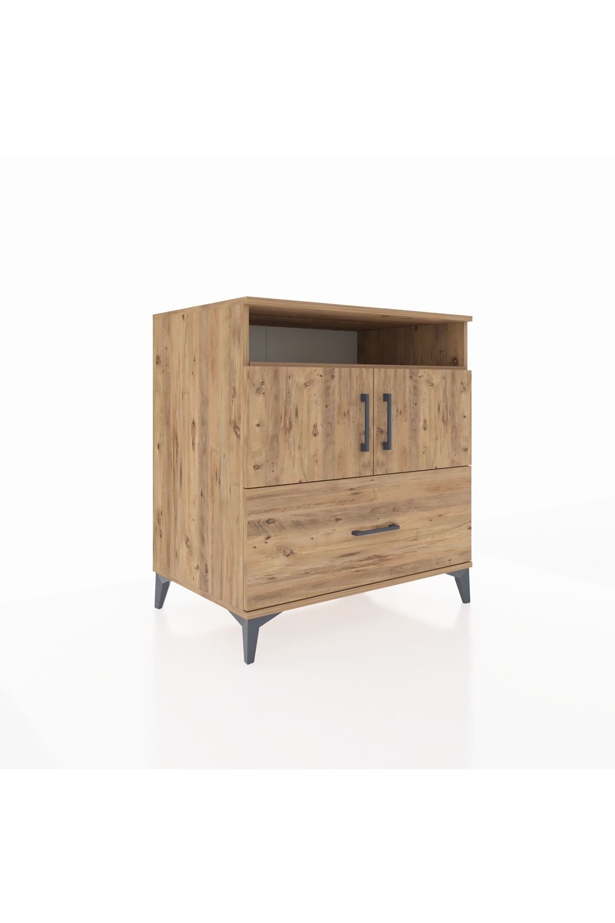 Kronos Şifonyer 3 Raflı Tek Çekmeceli 2 Kapaklı 88x59x96 - S70M051V9C