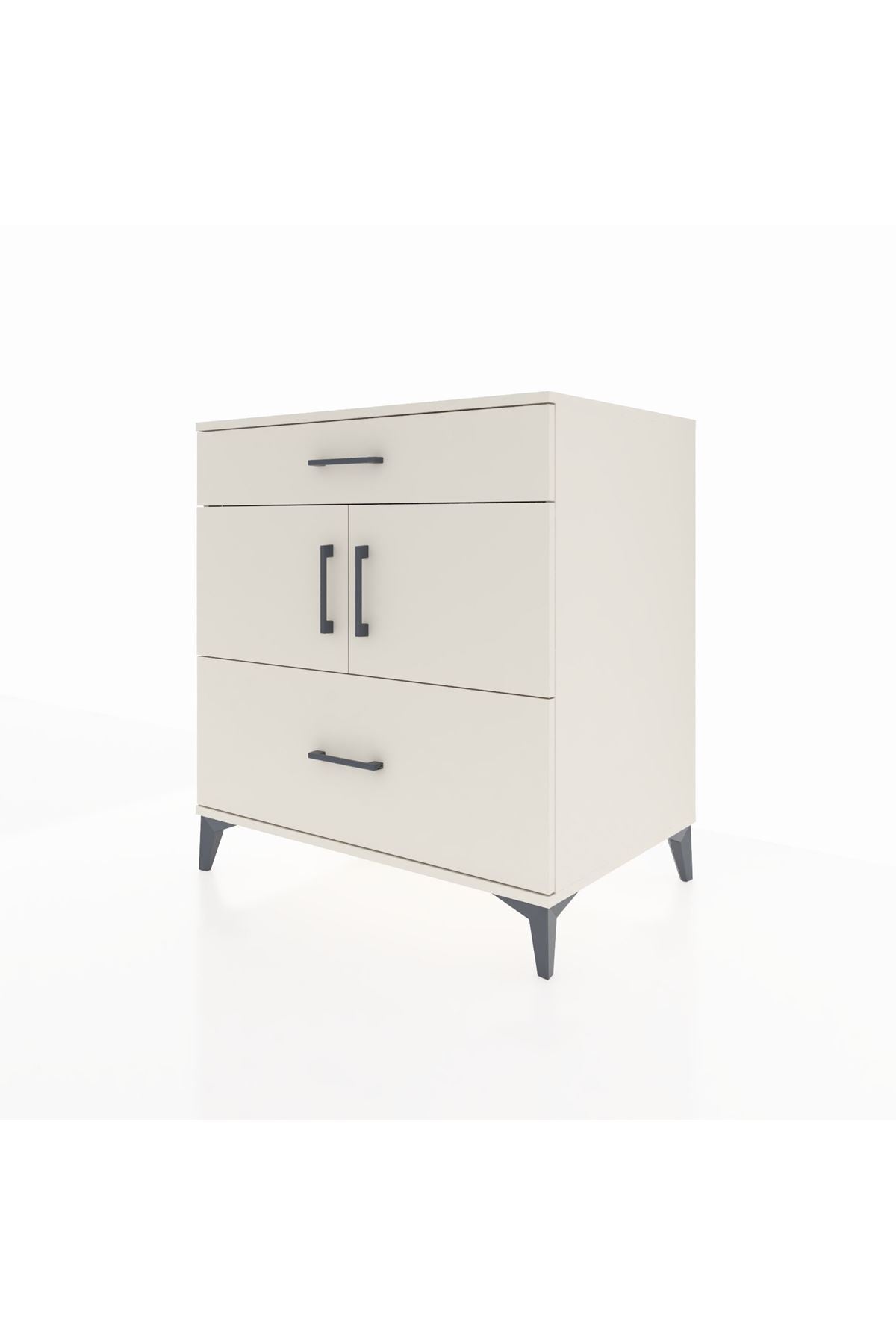 Kronos Şifonyer 2 Raflı 2 Çekmeceli 2 Kapaklı 88x59x96 - S70M052V1C