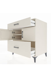Kronos Şifonyer 2 Raflı 2 Çekmeceli 2 Kapaklı 88x59x96 - S70M052V1C
