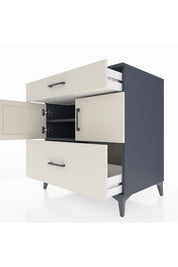 Kronos Şifonyer 2 Raflı 2 Çekmeceli 2 Kapaklı 88x59x96 - S70M052V4C