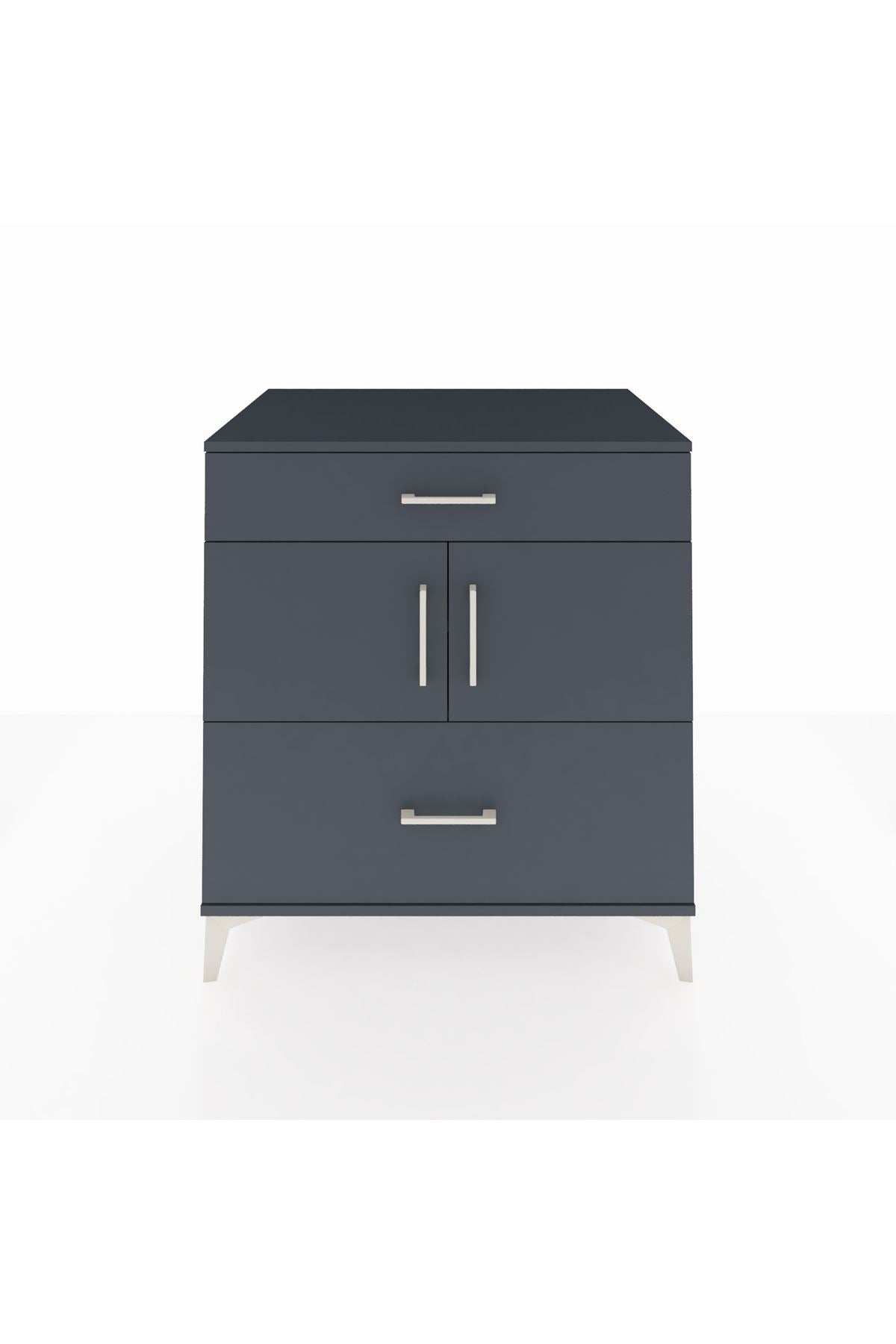 Kronos Şifonyer 2 Raflı 2 Çekmeceli 2 Kapaklı 88x59x96 - S70M052V5C
