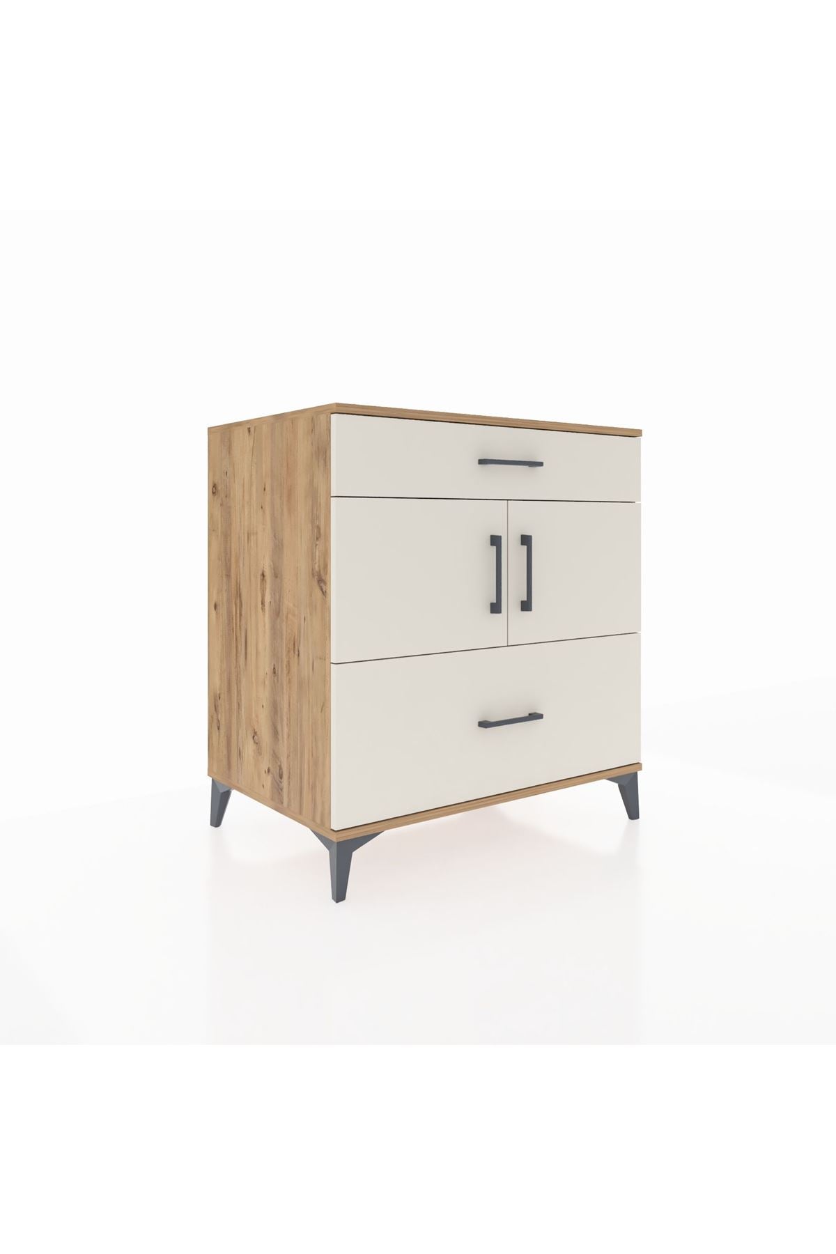 Kronos Şifonyer 2 Raflı 2 Çekmeceli 2 Kapaklı 88x59x96 - S70M052V7C