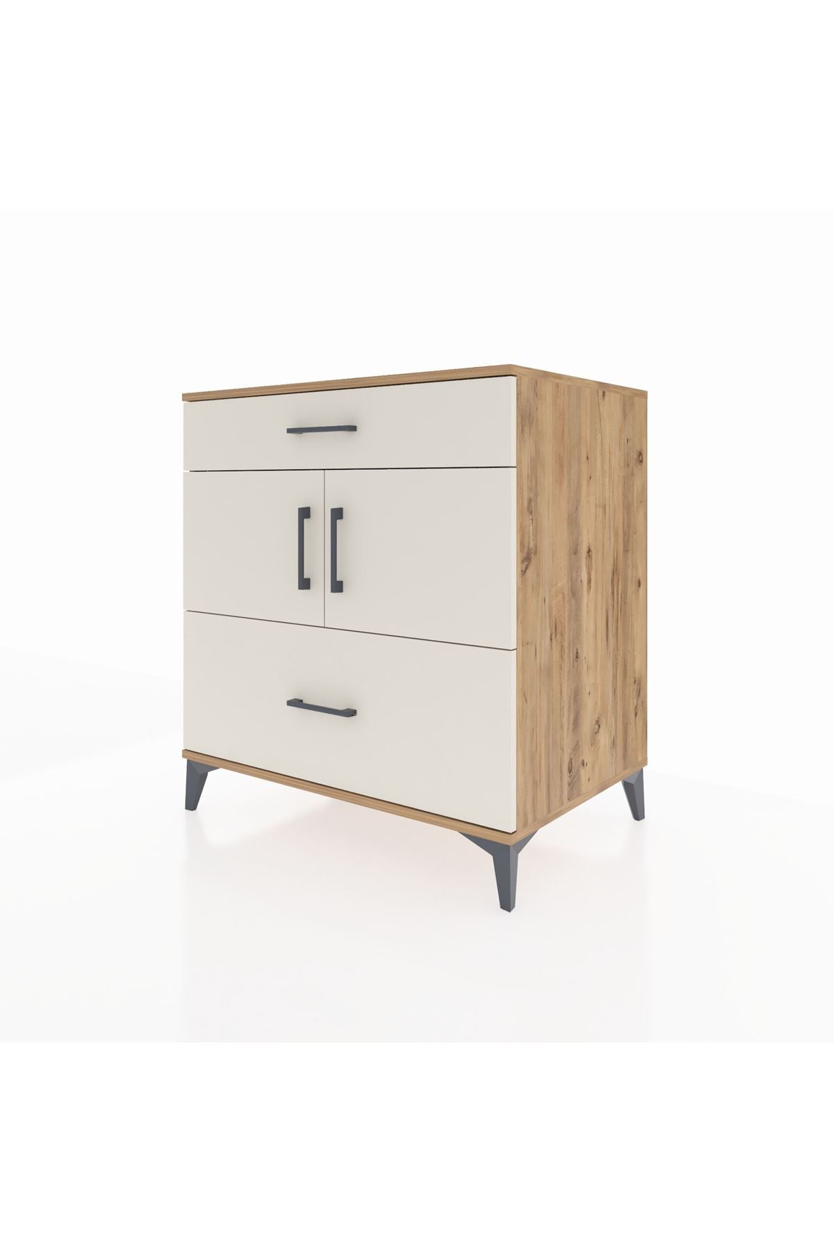 Kronos Şifonyer 2 Raflı 2 Çekmeceli 2 Kapaklı 88x59x96 - S70M052V7C