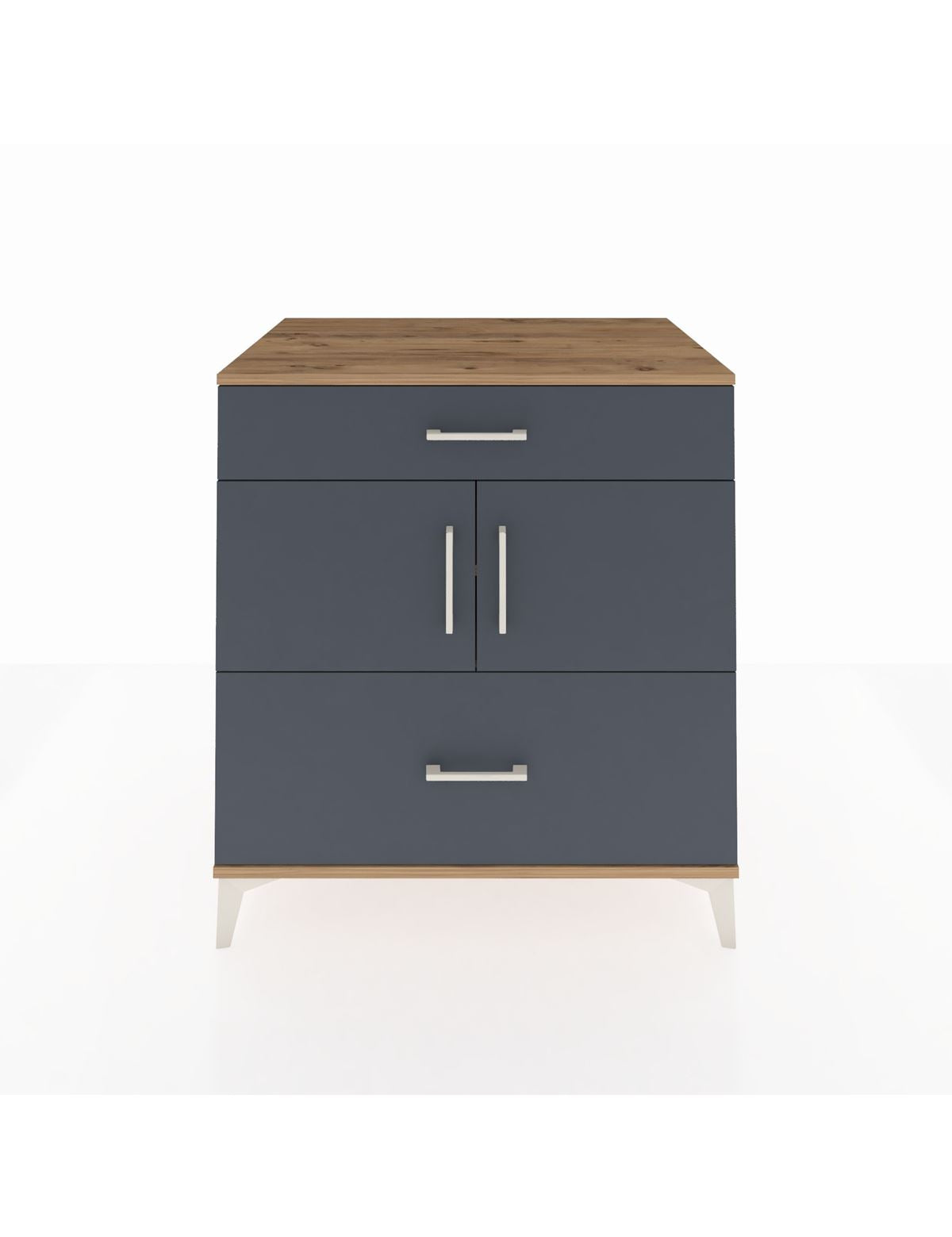 Kronos Şifonyer 2 Raflı 2 Çekmeceli 2 Kapaklı 88x59x96 - S70M052V8C